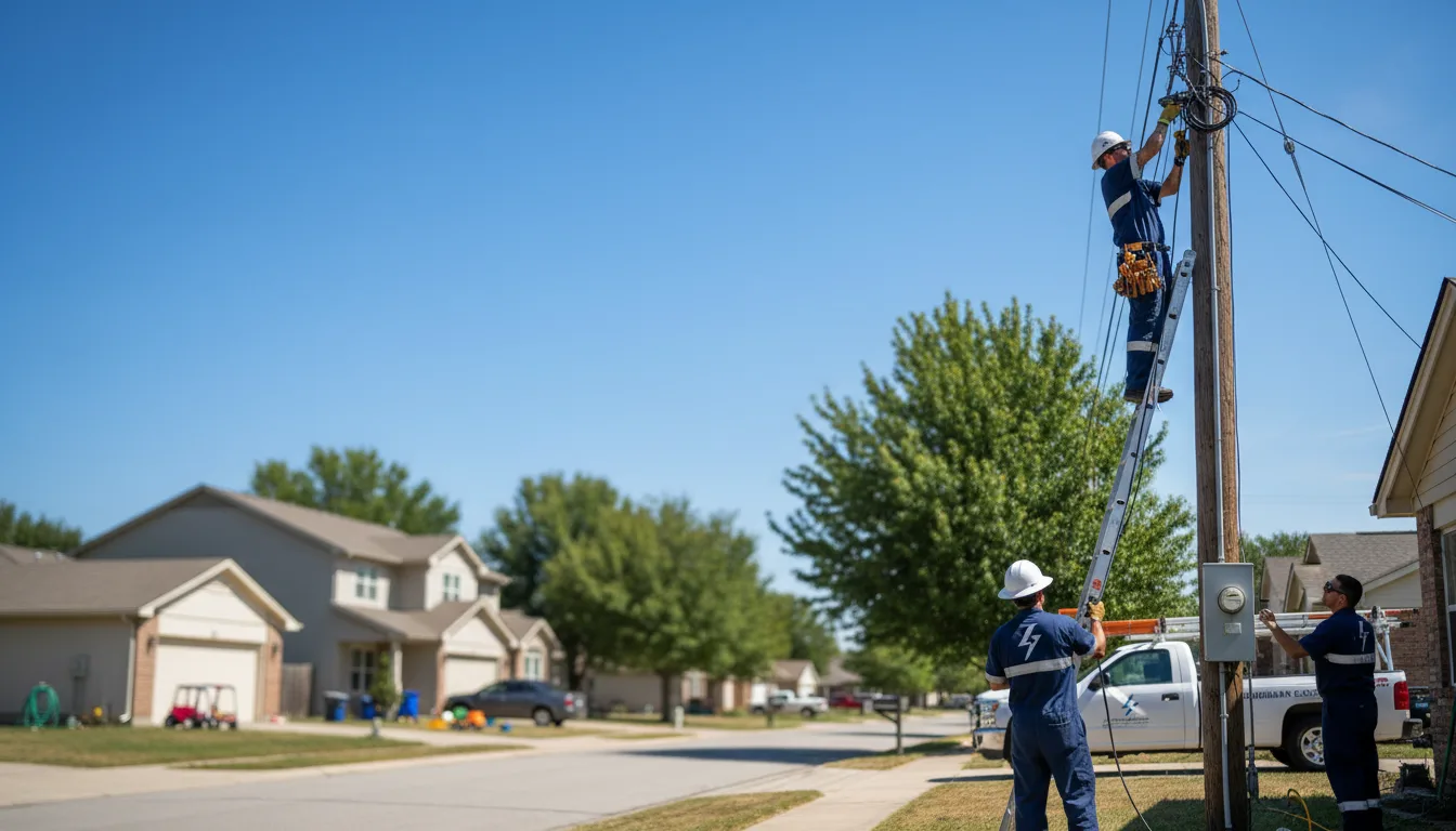 Residential electrician providing installation services in Flanagan, IL